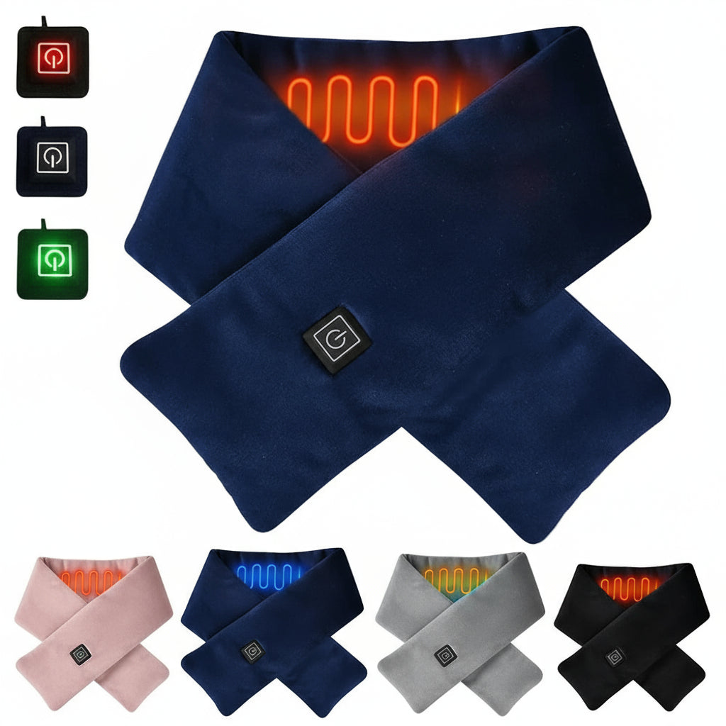 USB Women Men Heating Scarf Temperature