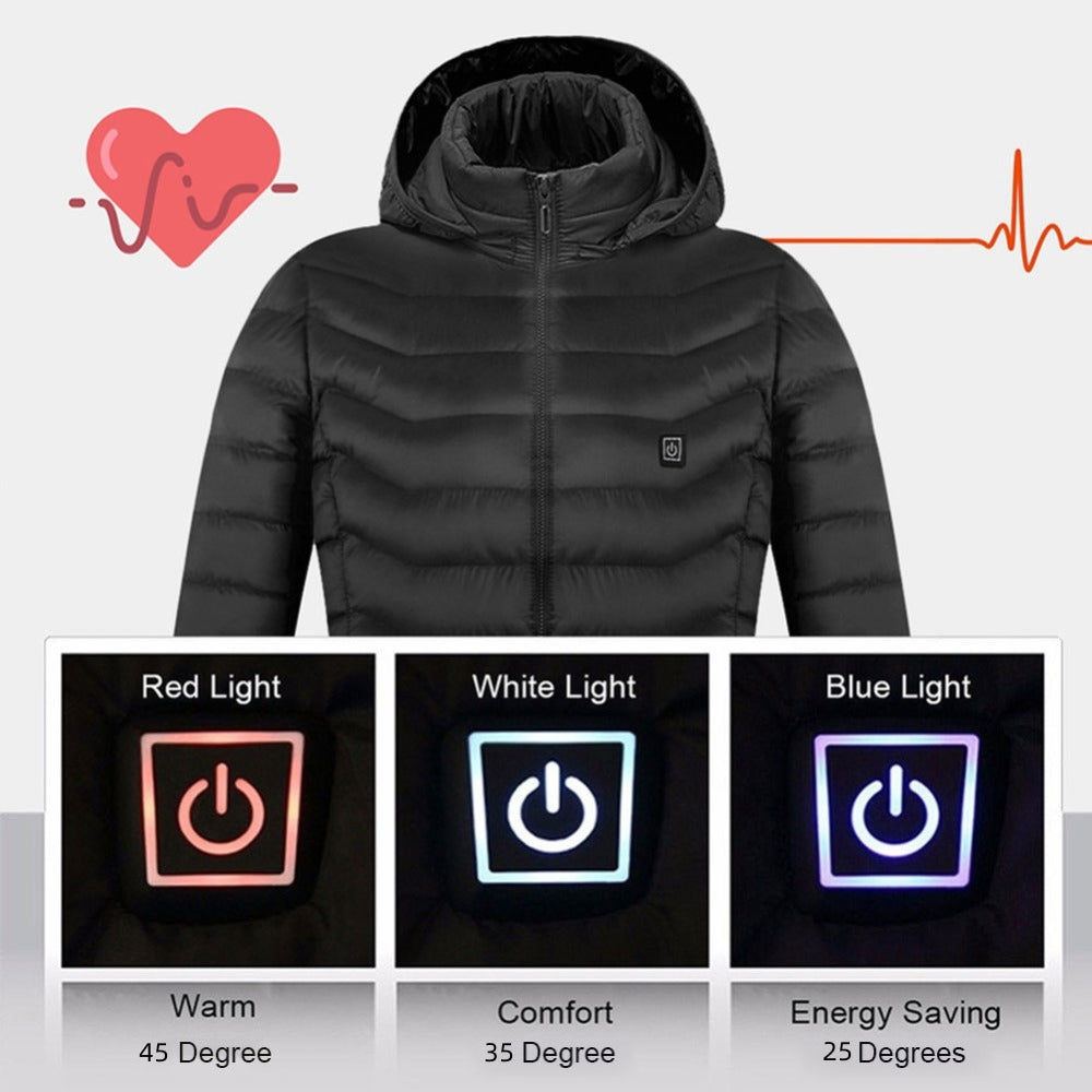 Heated Jacket Coat USB Electric Jacket